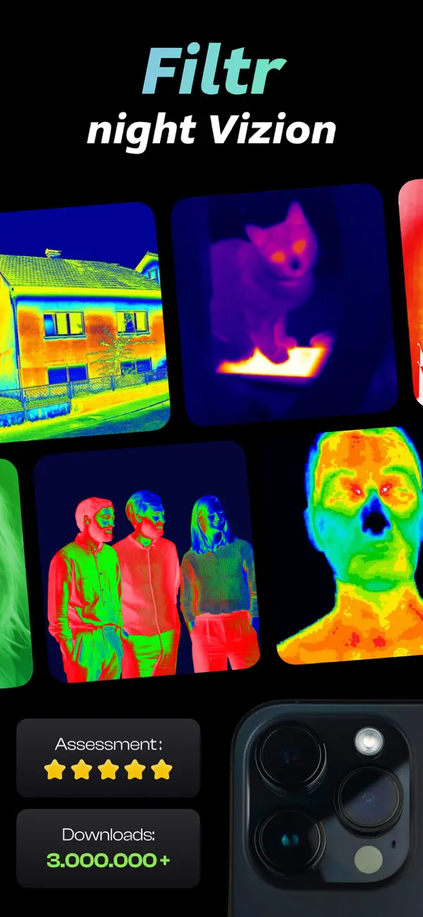 Night Vision Thermal Filter ㅤ screenshot 5