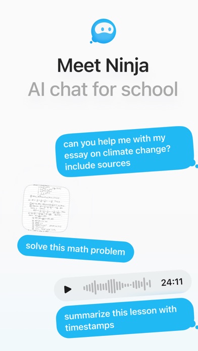 Ninja - AI Chat for Students screenshot 6