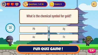 Ninja Vs Zombies - Quiz Game screenshot 1