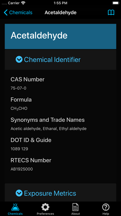 NIOSH Mobile Pocket Guide screenshot 1
