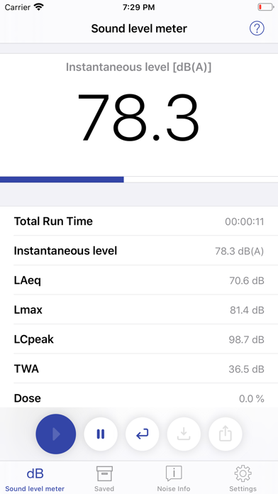 NIOSH Sound Level Meter screenshot 5