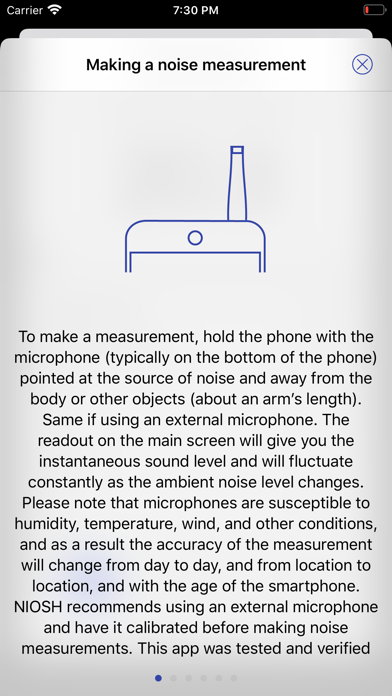 NIOSH Sound Level Meter screenshot 1