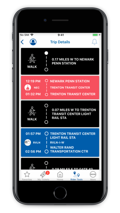 NJ TRANSIT Mobile App screenshot 1