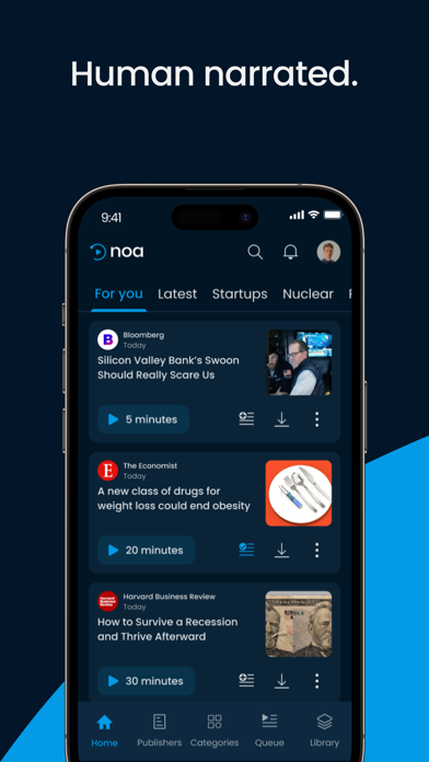 Noa: Listen to audio articles screenshot 5