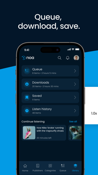 Noa: Listen to audio articles screenshot 3