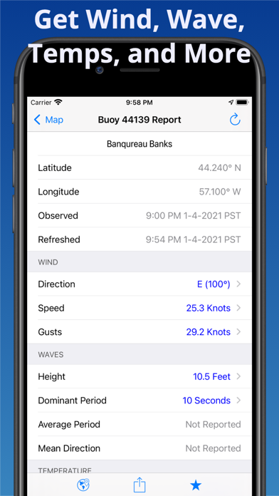 NOAA Buoy Reports screenshot 7