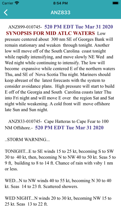 NOAA Marine Forecast & Weather screenshot 2