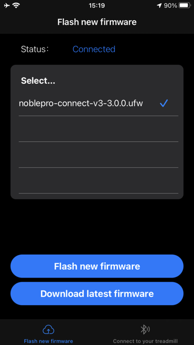 NoblePro Firmware update screenshot 2
