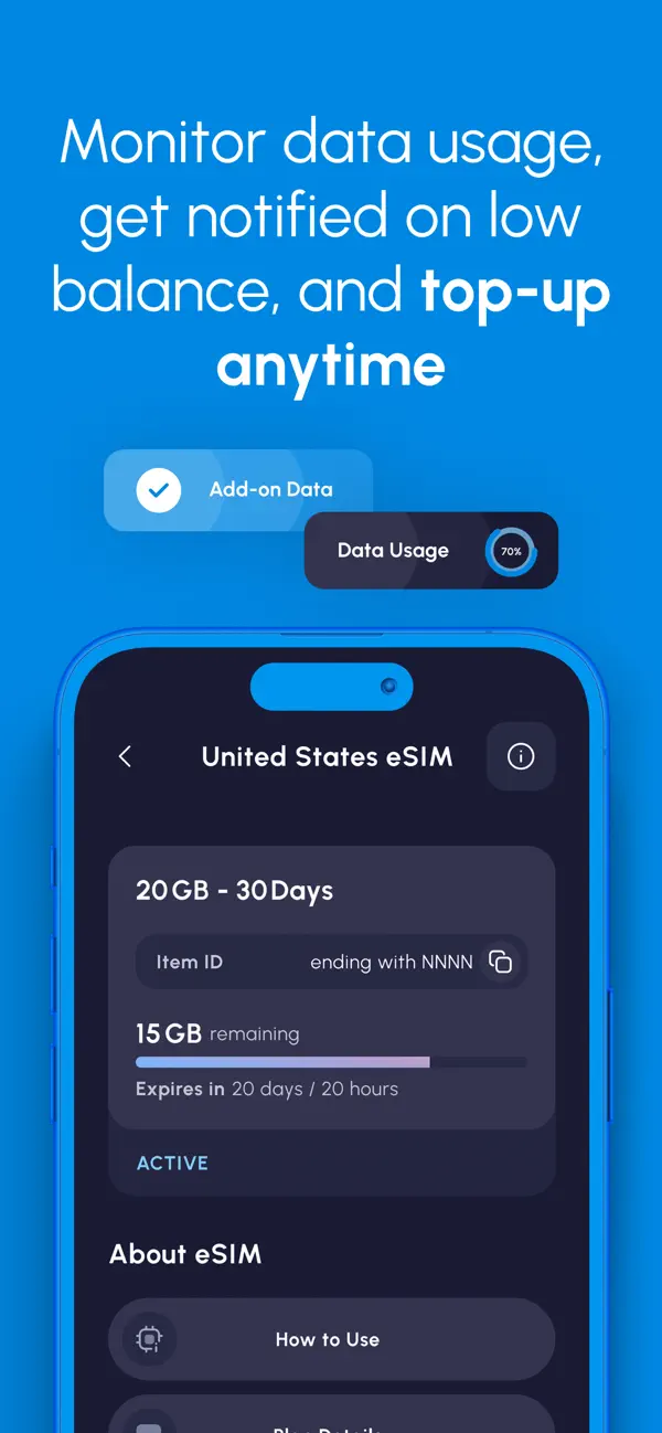 Nomad eSIM: Prepaid Data Plan screenshot 1