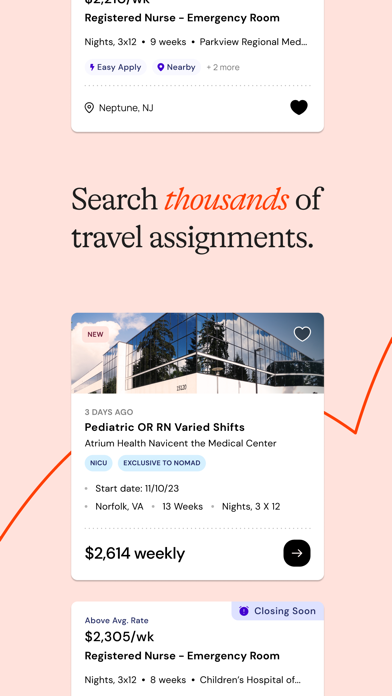 Nomad: Travel Healthcare Jobs screenshot 4