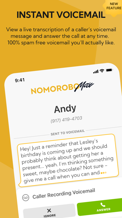Nomorobo Max Spam Call Blocker screenshot 1