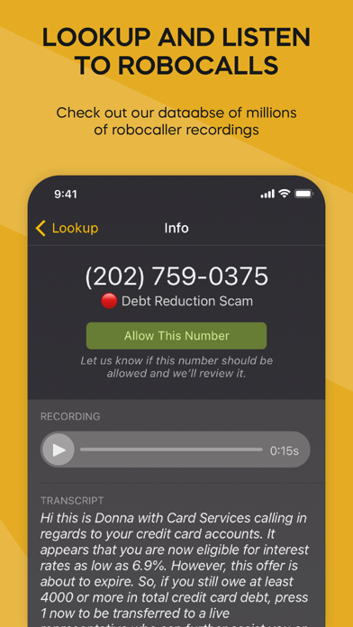 Nomorobo - Robocall Blocker screenshot 1