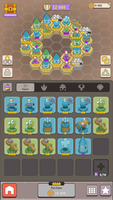 North Tower! Merge TD Defense screenshot 1