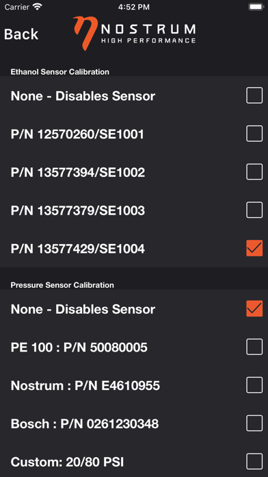 Nostrum E85 Ethanol Module App screenshot 4