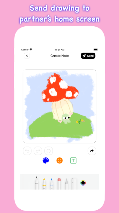 Note Widget - Love Drawing screenshot 1