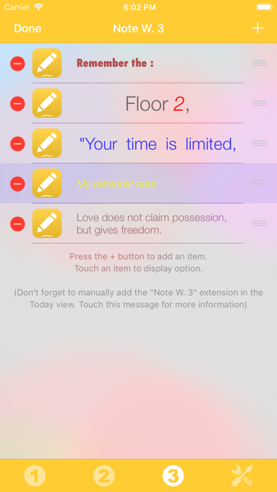 Note Widget screenshot 2