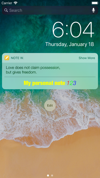 Note Widget screenshot 5