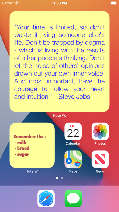 Note Widget screenshot 6