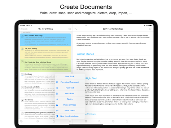 Notebooks: Write and Plan screenshot 3