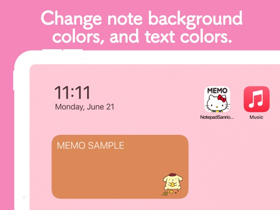 Notepad Sanrio characters screenshot 3