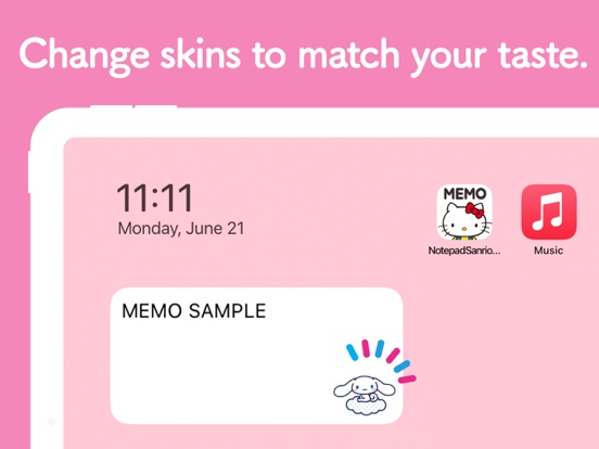 Notepad Sanrio characters screenshot 8