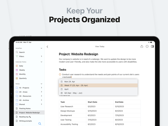 NotePlan - To-Do List & Notes screenshot 5