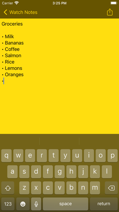 Notes for Apple Watch screenshot 2
