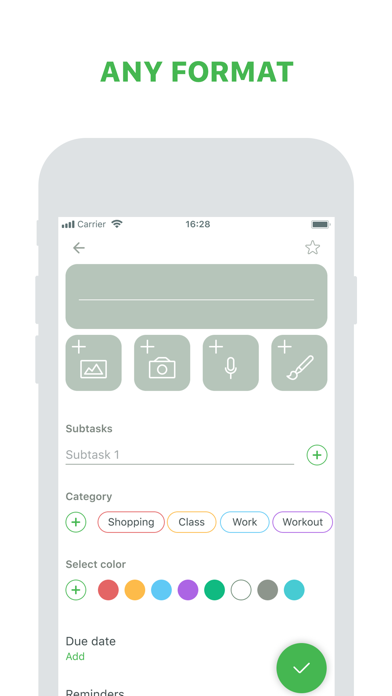 Notes: notepad and lists screenshot 2