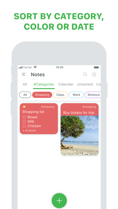 Notes: notepad and lists screenshot 1