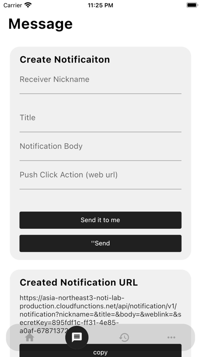 NOTILAB - URL Push Send App screenshot 5