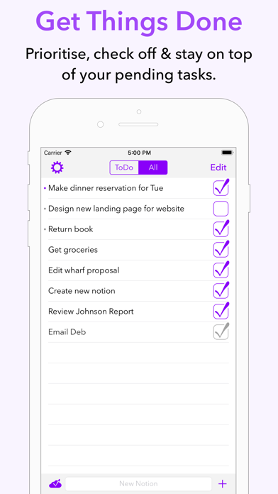 Notions Task Manager screenshot 2