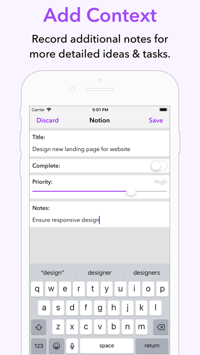 Notions Task Manager screenshot 1