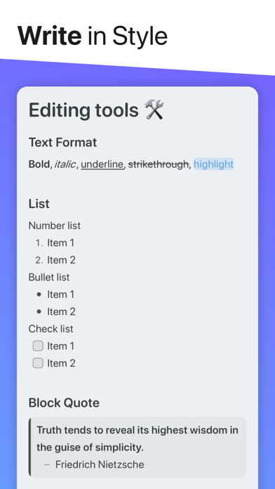 Noto - Elegant Note screenshot 4