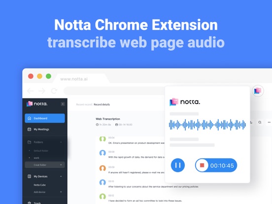 Notta Transcribe Voice to Text screenshot 1