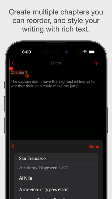 Novel Writing: Candlelight screenshot 2