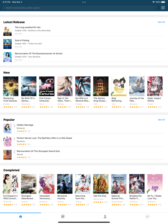 NovelReader - World of Novels screenshot 1