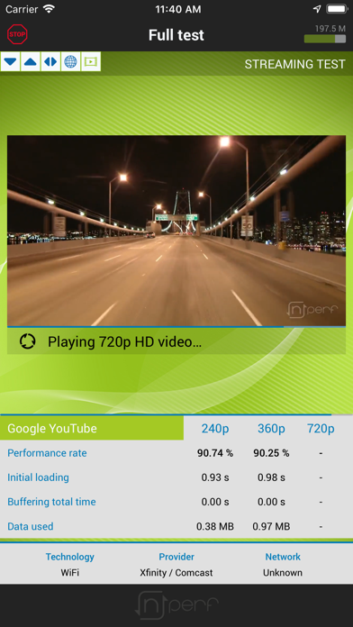 nPerf internet speed test screenshot 2