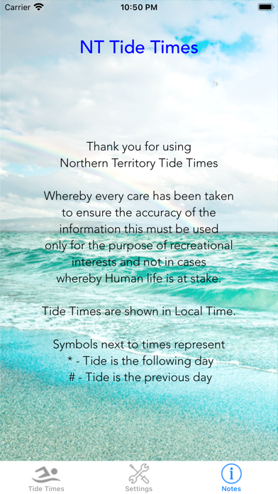 NT Tide Times screenshot 1