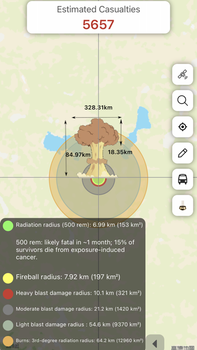Nuke Simulator - Blast Map screenshot 4
