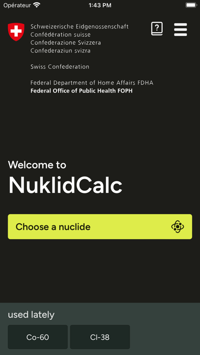 NuklidCalc screenshot 4