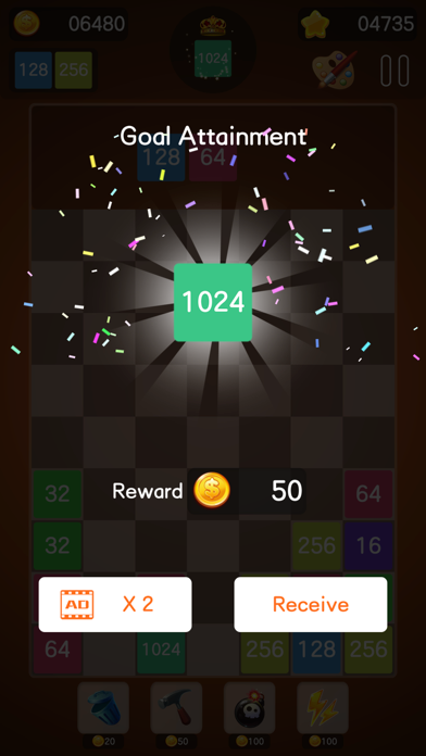 Number Merge:Challenge to 2048 screenshot 2