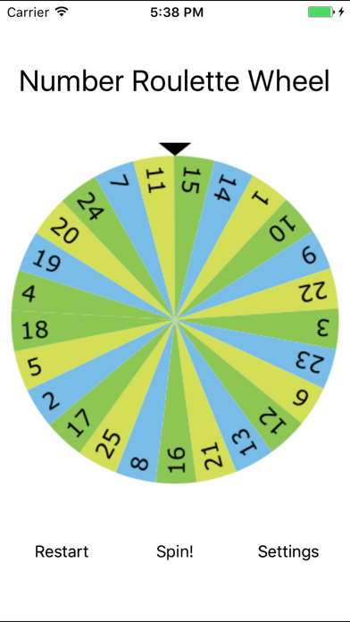 Number Roulette Wheel screenshot 3