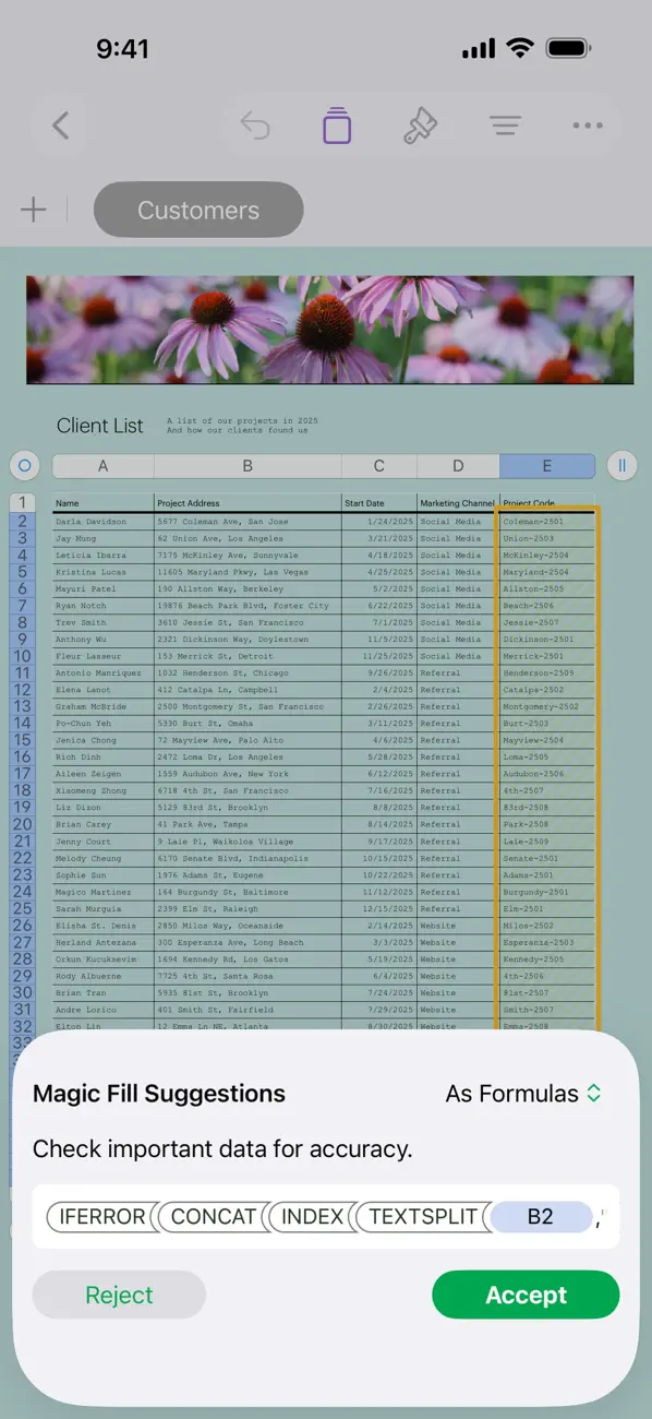 Numbers: Make Spreadsheets screenshot 2
