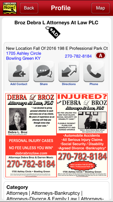 Numbers Now! Yellow Pages screenshot 1