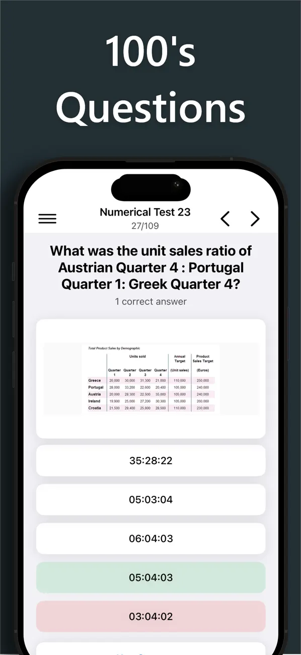 Numerical Reasoning Revision screenshot 1