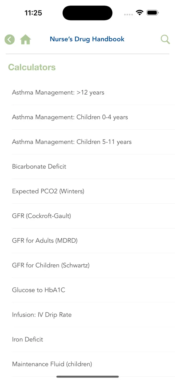 Nurse's Drug Handbook screenshot 1