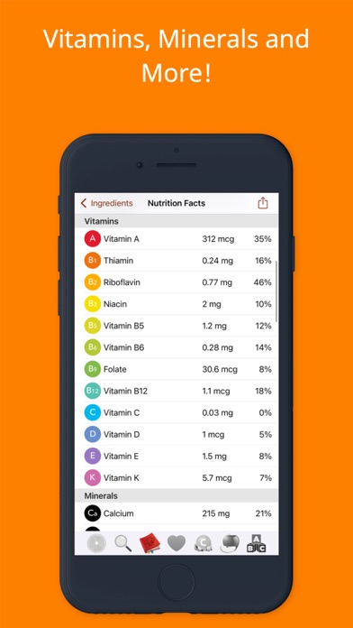 Nutrients - Nutrition Facts screenshot 1