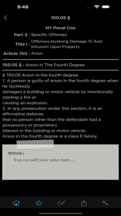 NY Penal Code & Laws screenshot 1
