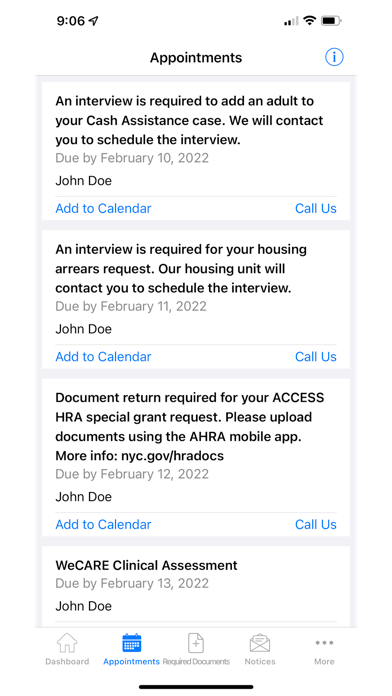 NYC ACCESS HRA screenshot 2