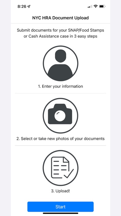 NYC HRA Document Upload screenshot 4